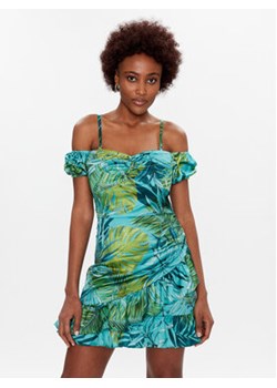 Guess Sukienka letnia Alva W3GK54 WD8G2 Zielony Slim Fit ze sklepu MODIVO w kategorii Sukienki - zdjęcie 169285194