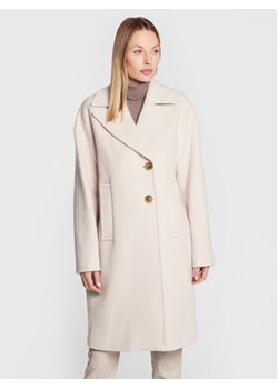 Pinko Płaszcz wełniany Inning 5 1G1821 Z350 Beżowy Relaxed Fit ze sklepu MODIVO w kategorii Płaszcze damskie - zdjęcie 169285380