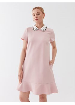 Red Valentino Sukienka codzienna 2R3VAGV05LB Różowy Regular Fit ze sklepu MODIVO w kategorii Sukienki - zdjęcie 169285382