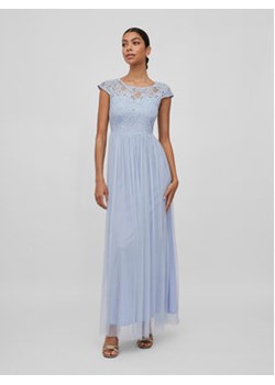Vila Sukienka wieczorowa Ulricana 14083830 Niebieski Regular Fit ze sklepu MODIVO w kategorii Sukienki - zdjęcie 169285464