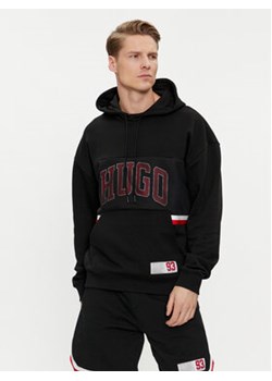 Hugo Bluza Danody 50510166 Czarny Relaxed Fit ze sklepu MODIVO w kategorii Bluzy męskie - zdjęcie 169285491