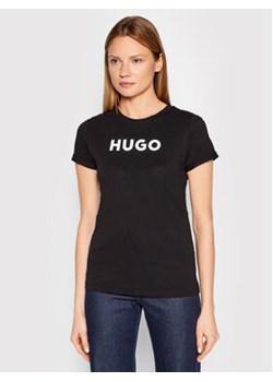 Hugo T-Shirt 50473813 Czarny Slim Fit ze sklepu MODIVO w kategorii Bluzki damskie - zdjęcie 169285660