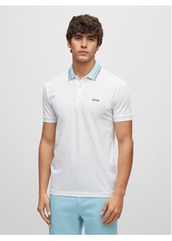 Boss Polo 50488270 Biały Slim Fit ze sklepu MODIVO w kategorii T-shirty męskie - zdjęcie 169286881