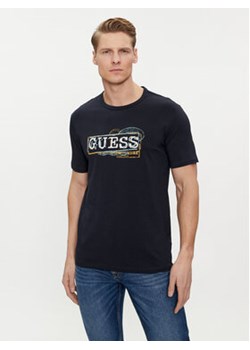 Guess T-Shirt M4GI26 J1314 Niebieski Slim Fit ze sklepu MODIVO w kategorii T-shirty męskie - zdjęcie 169287214