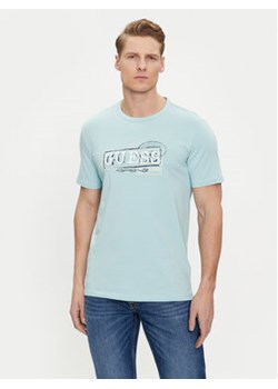 Guess T-Shirt M4GI2 6J1314 Niebieski Slim Fit ze sklepu MODIVO w kategorii T-shirty męskie - zdjęcie 169287370