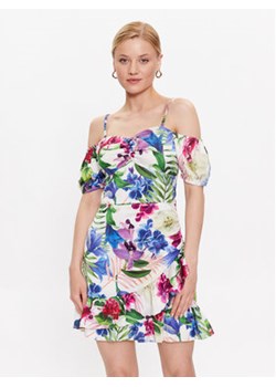 Guess Sukienka letnia Alva W3GK54 WD8G2 Kolorowy Slim Fit ze sklepu MODIVO w kategorii Sukienki - zdjęcie 169287660