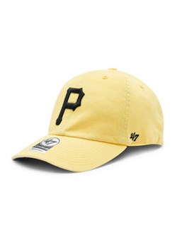 47 Brand Czapka z daszkiem MLB Pittsburgh Pirates Double Under '47 CLEAN UP BAS-DBLUN920GWS-MZ06 Żółty ze sklepu MODIVO w kategorii Czapki z daszkiem męskie - zdjęcie 169288281