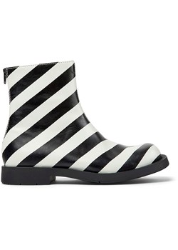 Camper Skórzane botki w kolorze biało-czarnym ze sklepu Limango Polska w kategorii Buty zimowe męskie - zdjęcie 169291221