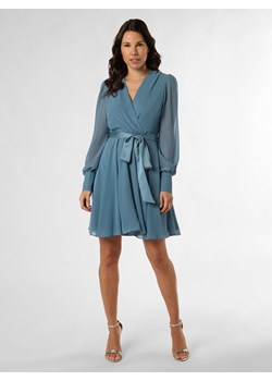 Swing Damska sukienka wieczorowa Kobiety Szyfon niebieski jednolity ze sklepu vangraaf w kategorii Sukienki - zdjęcie 169294660