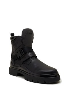 BOSS BLACK Skórzane buty wysokie Chanan_Halb_ltbk ze sklepu Gomez Fashion Store w kategorii Buty zimowe męskie - zdjęcie 169295284