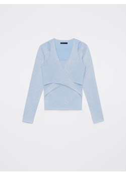 Mohito - Błyszczący sweter - błękitny ze sklepu Mohito w kategorii Swetry damskie - zdjęcie 169313201