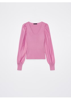 Mohito - Różowa bluzka z bufiastymi rękawami - różowy ze sklepu Mohito w kategorii Bluzki damskie - zdjęcie 169315062