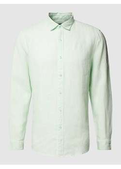 Koszula casualowa o kroju tailored fit z wyhaftowanym logo ze sklepu Peek&Cloppenburg  w kategorii Koszule męskie - zdjęcie 169318304