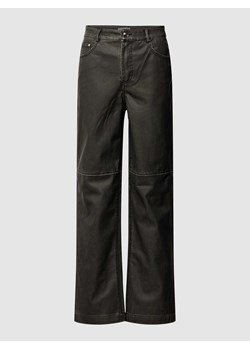 Spodnie z imitacji skóry model ‘STRIVE TO BE HAPPY’ ze sklepu Peek&Cloppenburg  w kategorii Spodnie damskie - zdjęcie 169318581