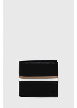 BOSS portfel męski kolor czarny ze sklepu ANSWEAR.com w kategorii Portfele męskie - zdjęcie 169318742