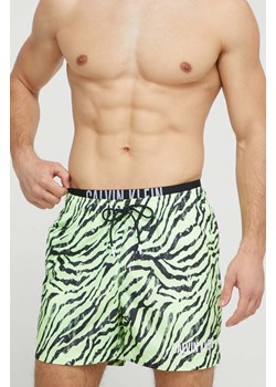 Calvin Klein szorty kąpielowe kolor zielony ze sklepu ANSWEAR.com w kategorii Kąpielówki - zdjęcie 169325103