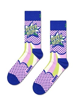 Happy Socks skarpetki Super Mom Sock damskie kolor fioletowy ze sklepu ANSWEAR.com w kategorii Skarpetki damskie - zdjęcie 169325374