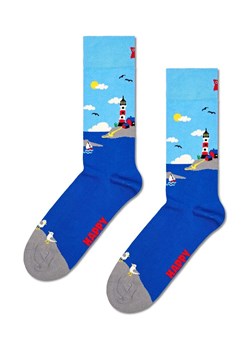 Happy Socks skarpetki Lighthouse Sock kolor niebieski ze sklepu ANSWEAR.com w kategorii Skarpetki męskie - zdjęcie 169325381