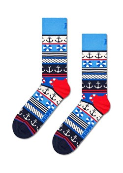 Happy Socks skarpetki Marine Mix Sock kolor niebieski ze sklepu ANSWEAR.com w kategorii Skarpetki damskie - zdjęcie 169325384