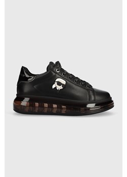 Karl Lagerfeld sneakersy skórzane KAPRI KUSHION kolor czarny KL62630N ze sklepu ANSWEAR.com w kategorii Buty sportowe damskie - zdjęcie 169325442