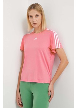 adidas Performance t-shirt treningowy Training Essentials kolor różowy IS4215 ze sklepu ANSWEAR.com w kategorii Bluzki damskie - zdjęcie 169325904