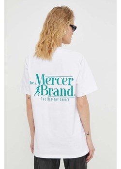 Mercer Amsterdam t-shirt bawełniany The Heavy Tee kolor biały z nadrukiem MEAP241002 ze sklepu ANSWEAR.com w kategorii T-shirty męskie - zdjęcie 169326103