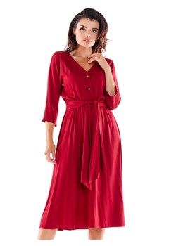 Awama Sukienka w kolorze czerwonym ze sklepu Limango Polska w kategorii Sukienki - zdjęcie 169327054
