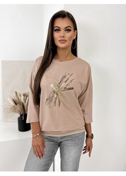 bluzka pawmo beżowa one size ze sklepu UBRA w kategorii Bluzki damskie - zdjęcie 169329893