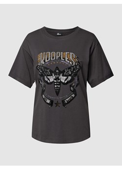 T-shirt z nadrukiem z logo ze sklepu Peek&Cloppenburg  w kategorii Bluzki damskie - zdjęcie 169330720