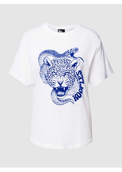 T-shirt z nadrukiem z logo ze sklepu Peek&Cloppenburg  w kategorii Bluzki damskie - zdjęcie 169331252