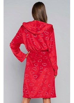 Eliksir szlafrok damski dł.ręk., Kolor czerwony, Rozmiar M, Italian Fashion ze sklepu Primodo w kategorii Szlafroki damskie - zdjęcie 169335644