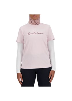 Koszulka New Balance WT41909SOI - różowa ze sklepu streetstyle24.pl w kategorii Bluzki damskie - zdjęcie 169335741