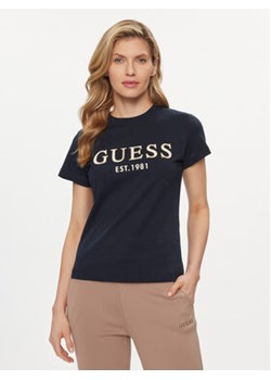 Guess T-Shirt Nyra V4GI01 I3Z14 Granatowy Regular Fit ze sklepu MODIVO w kategorii Bluzki damskie - zdjęcie 169340084