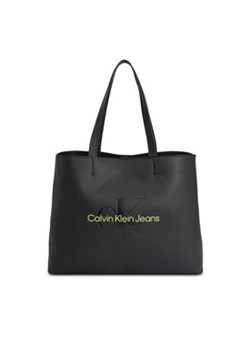 Calvin Klein Jeans Torebka Sculpted Slim Tote34 Mono K60K610825 Czarny ze sklepu MODIVO w kategorii Torby Shopper bag - zdjęcie 169340273