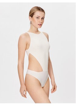 Undress Code Body Naked Instinct 537 Écru Slim Fit ze sklepu MODIVO w kategorii Bluzki damskie - zdjęcie 169340382