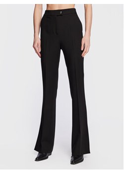Tommy Hilfiger Spodnie materiałowe WW0WW37083 Czarny Flare Fit ze sklepu MODIVO w kategorii Spodnie damskie - zdjęcie 169340684