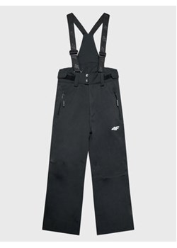 4F Spodnie narciarskie HJZ22-JSPDN001 Czarny Regular Fit ze sklepu MODIVO w kategorii Spodnie chłopięce - zdjęcie 169340982