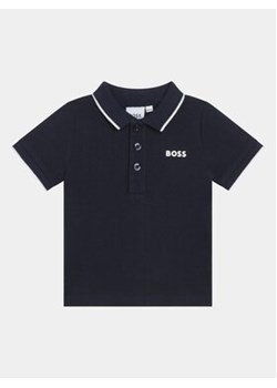 Boss Polo J05P13 M Granatowy Regular Fit ze sklepu MODIVO w kategorii Koszulki niemowlęce - zdjęcie 169341442