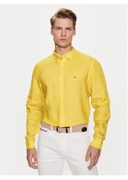 Tommy Hilfiger Koszula Pigment Dyed Solid MW0MW30897 Żółty Regular Fit ze sklepu MODIVO w kategorii Koszule męskie - zdjęcie 169341690