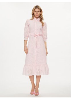 Fracomina Sukienka koszulowa FR24SD2009W68701 Różowy Regular Fit ze sklepu MODIVO w kategorii Sukienki - zdjęcie 169341742