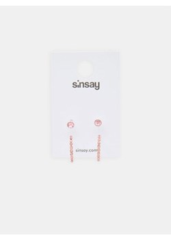 Sinsay - Kolczyki 2 pack - różowy ze sklepu Sinsay w kategorii Kolczyki - zdjęcie 169343033