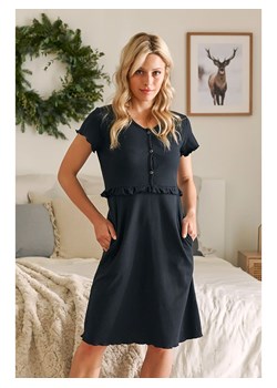 Doctor Nap Ciążowa koszula nocna w kolorze czarnym ze sklepu Limango Polska w kategorii Bielizna ciążowa - zdjęcie 169344272