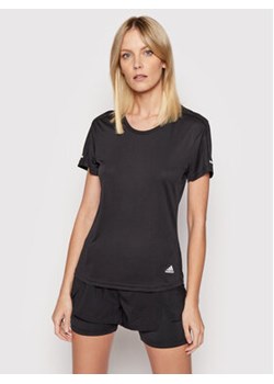 adidas Koszulka techniczna Run It FL7802 Czarny Regular Fit ze sklepu MODIVO w kategorii Bluzki damskie - zdjęcie 169369280