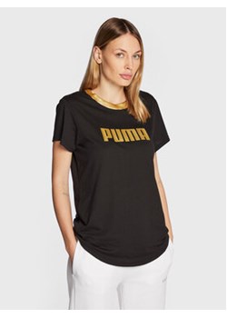 Puma T-Shirt Deco Glam 522381 Czarny Regular Fit ze sklepu MODIVO w kategorii Bluzki damskie - zdjęcie 169369302