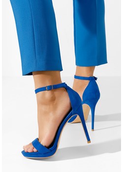Niebieskie sandały na szpilce Marilia V2 ze sklepu Zapatos w kategorii Sandały damskie - zdjęcie 169370261
