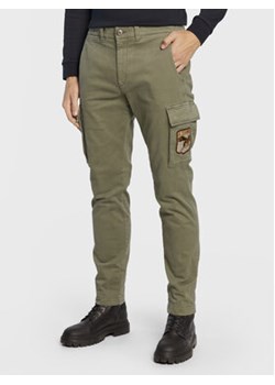 Aeronautica Militare Spodnie materiałowe 222PA1513CT3001 Zielony Regular Fit ze sklepu MODIVO w kategorii Spodnie męskie - zdjęcie 169372030