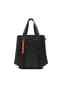 Alpha Industries Torebka Label Shopping Bag 106943 Czarny ze sklepu MODIVO w kategorii Torby Shopper bag - zdjęcie 169372044