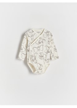 Reserved - Kopertowe body Dumbo - złamana biel ze sklepu Reserved w kategorii Body niemowlęce - zdjęcie 169388902