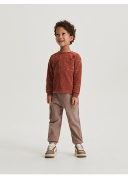 Reserved - Dresowe spodnie jogger - brązowy ze sklepu Reserved w kategorii Spodnie i półśpiochy - zdjęcie 169389122