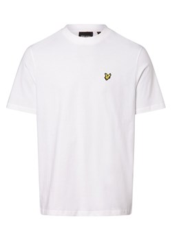 Lyle & Scott Koszulka męska Mężczyźni Bawełna biały jednolity ze sklepu vangraaf w kategorii T-shirty męskie - zdjęcie 169389513